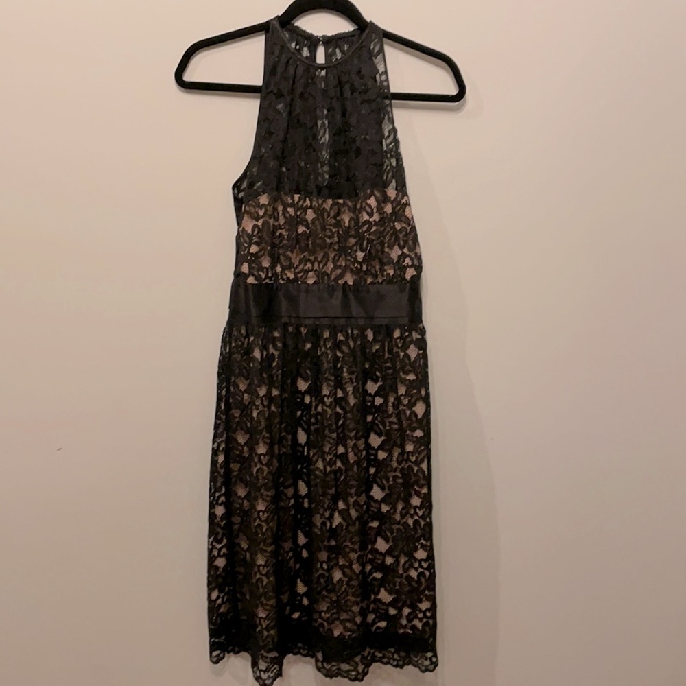 Banana Republic black lace dress